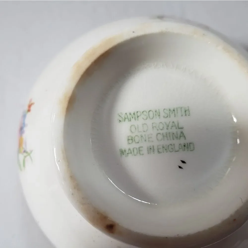 Sampson Smith Old Royal Bone China Cup & Saucer